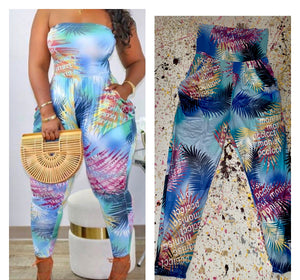 Women’s Colorful Halter Jumpsuit