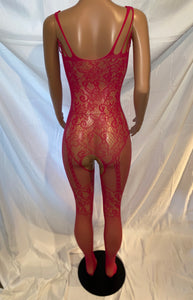 Super Sexy Open Crotch Fishnet Bodysuit Lingerie