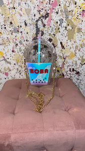 Cute Boba Holographic Purse