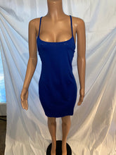 Load image into Gallery viewer, Blue Crisscross Back Dress
