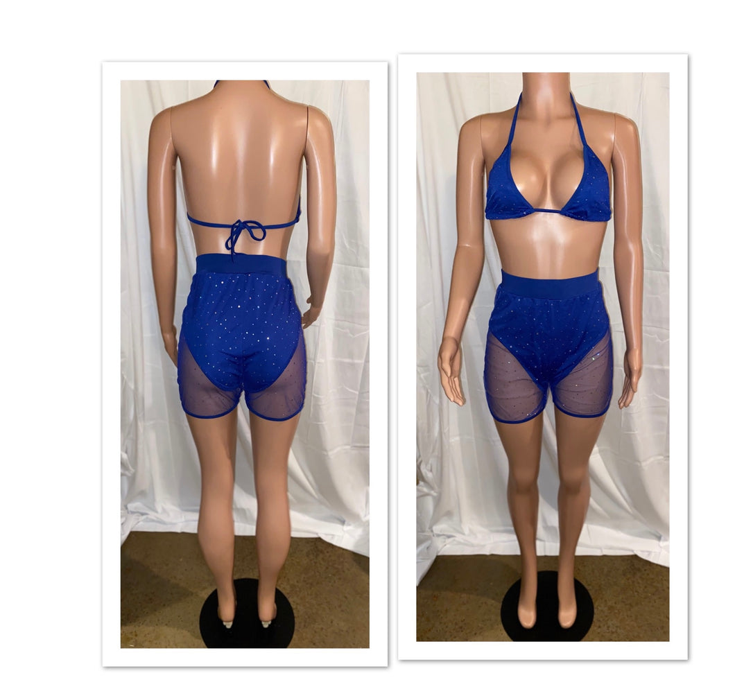 High Waisted Bikini Short Set