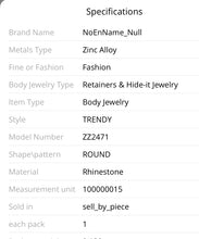 Load image into Gallery viewer, Rhinestone Chain Bra
