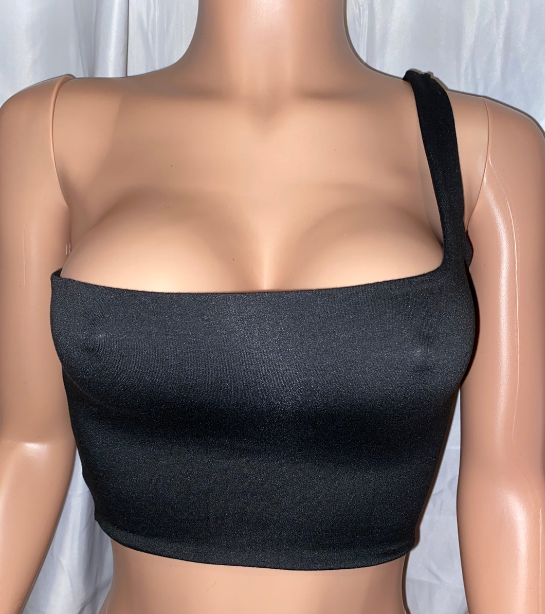 One Shoulder Crop Top