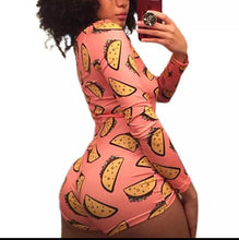 Load image into Gallery viewer, Bodycon Taco Romper/Onesie
